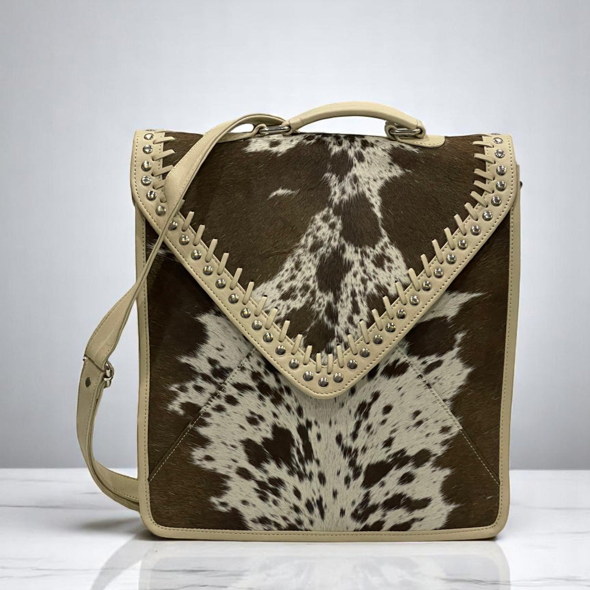 Velvet Horn Signature Cowhide Shoulder And Backpack Bag