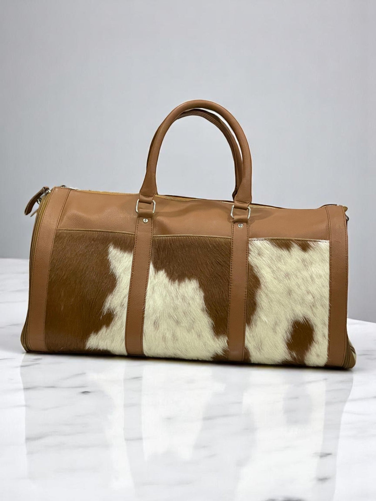 Urban Wrangler Dual-Tone Hide Fashion Duffle Bag