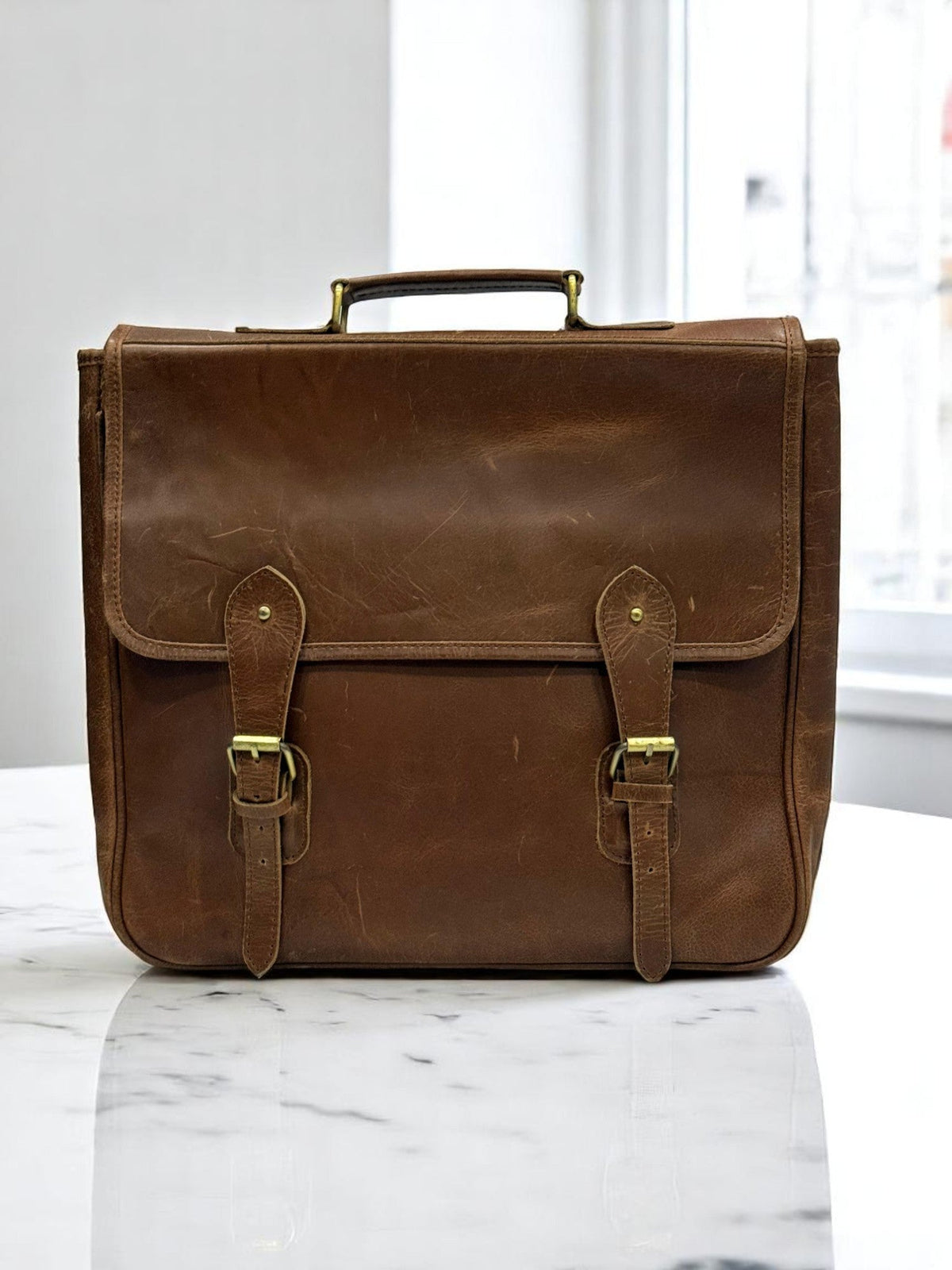 The Executive Atlas Heritage Leather Brief