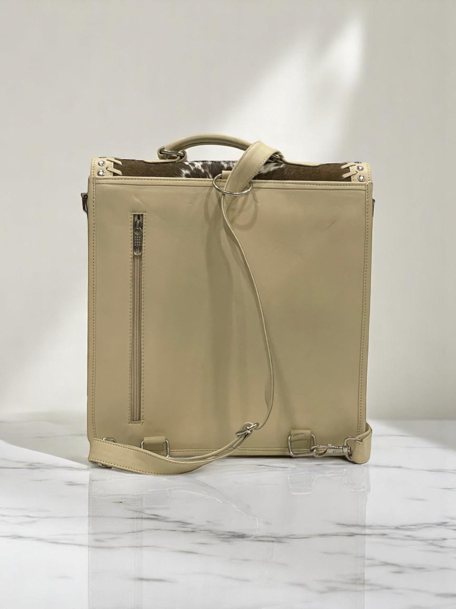 Velvet Horn Signature Cowhide Shoulder And Backpack Bag