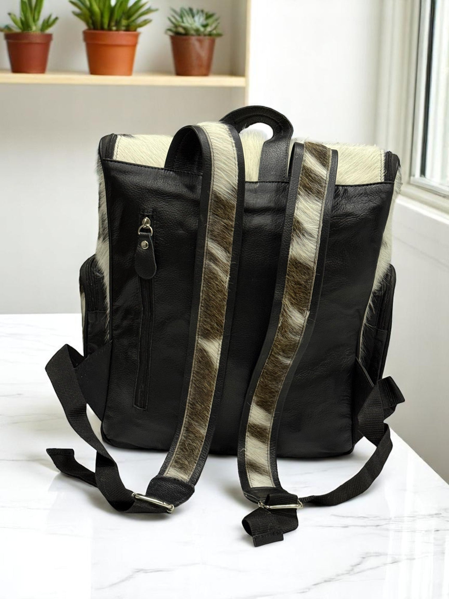 The Wild Nomad Luxe Calf-Hide Backpack