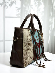 The Rustic Glam Natural Cow Fur Designer Bag