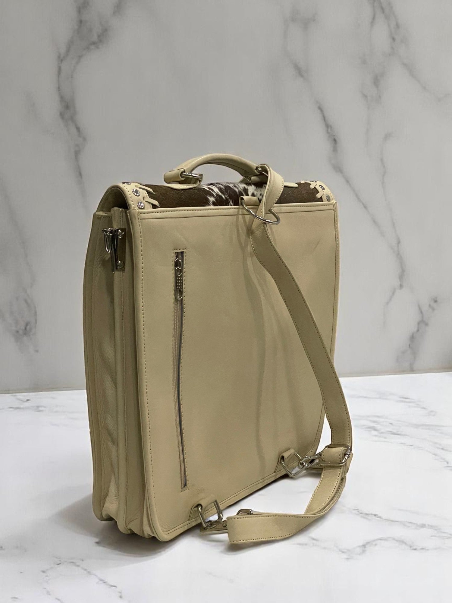 Velvet Horn Signature Cowhide Shoulder And Backpack Bag