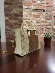 Regalia Handcrafted Luxury Leather &Cow Hide Handbag