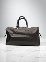 Fringe Black Leather duffle  Masterpiece